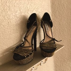Gold Studded Steve Madden Heels